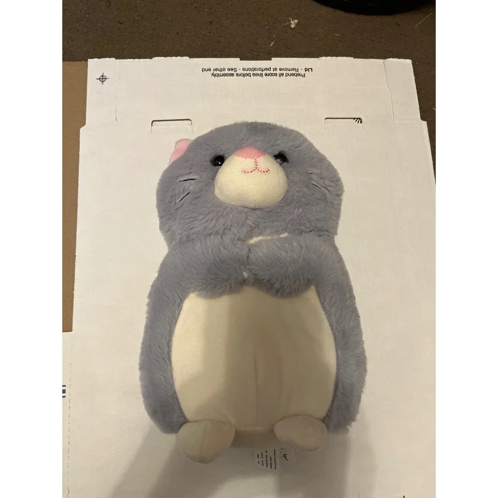 Kellytoy‎ Gray Mouse Plush Stuffed Animal Soft Furry Toy White Belly 8 Inch